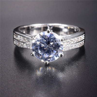 Wedding Rings Jewelry for Women Simulated Diamond Engagement Ring - Trendfull