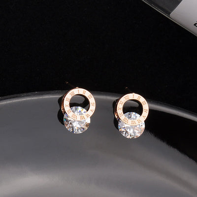 Simple and Compact Titanium Steel Earrings - Trendfull
