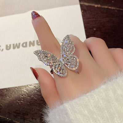 Index Finger Ring Ins Trend Korean Version Of The Net Red Cold Wind Ring - Trendfull