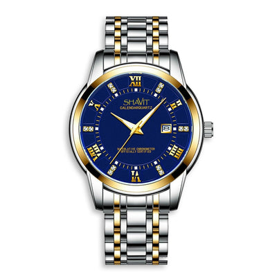 Men's Luminous Stainless Steel Quartz Business Wristwatch - Trendfull