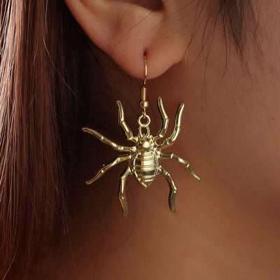 Metal Spider Earrings Halloween Earrings - Trendfull