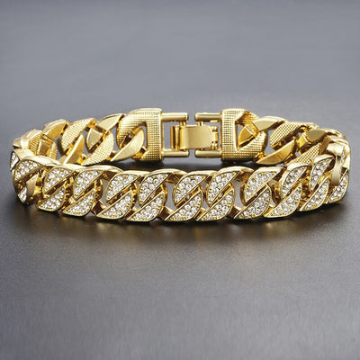 Miami Gold Curb Cuban Bracelet - Trendfull